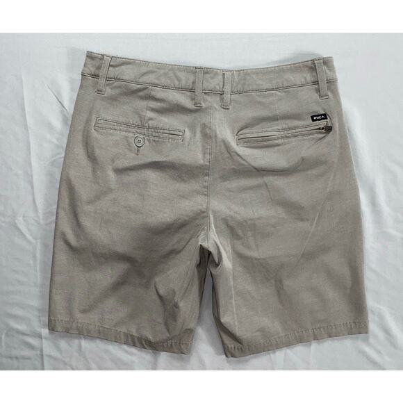 RVCA M200QRBA Back In Hybrid Quick Dry Stretch Chino Shorts. Gray, Men's 30. GUC - Picture 4 of 5